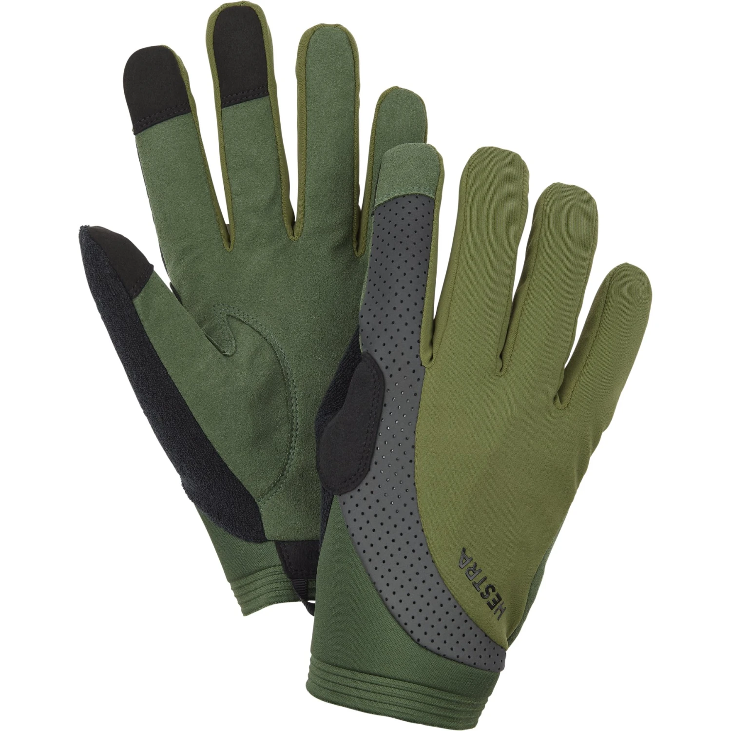 Hestra Apex Reflective Guanti Ciclismo - Olive 3 Hestra Apex Reflective Guanti Ciclismo - Olive