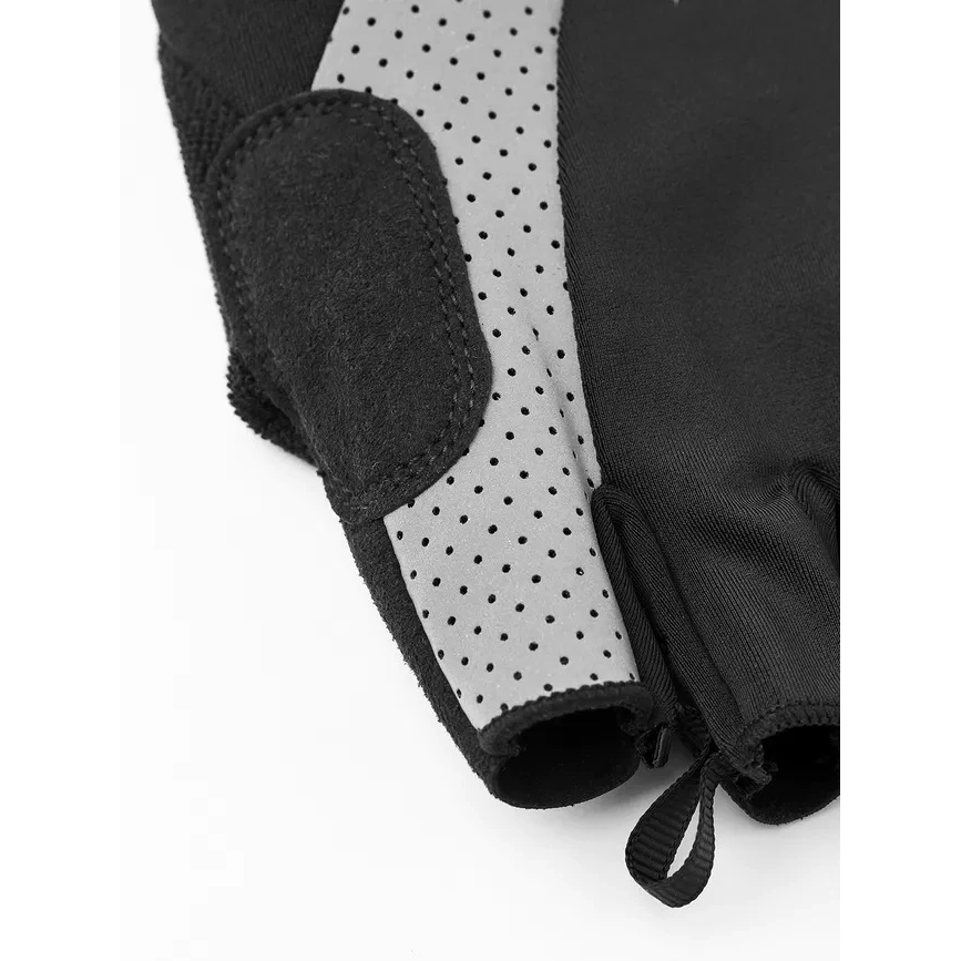 Hestra Apex Reflective Short - 5 Finger Guanti Ciclismo - Nero 5 Hestra Apex Reflective Short - 5 Finger Guanti Ciclismo - Nero - immagine 3