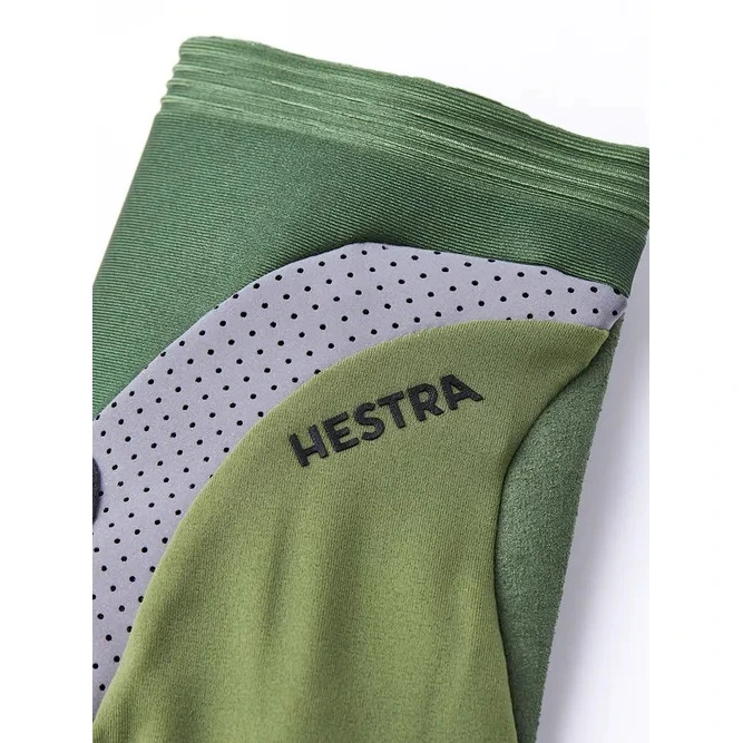 Hestra Apex Reflective Short - 5 Finger Guanti Ciclismo - Olive 4 Hestra Apex Reflective Short - 5 Finger Guanti Ciclismo - Olive - immagine 2