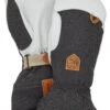 Hestra Army Leather Patrol Gauntlet Muffole, Grigio -Negozio Hestra hestra army leather patrol gauntlet mittens charocoal 1