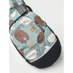 Hestra Guanti A Manopola - Baby Zip Long - Sea Blue Print -Negozio Hestra hestra baby zip long mittens sea blue print 4 1552480