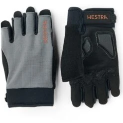 Hestra Guanti Ciclismo Bike Guard Short - 5 Finger - Charocoal