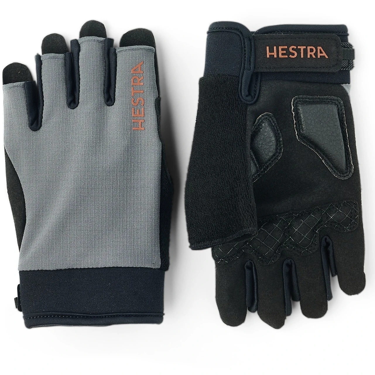 Hestra Guanti Ciclismo Bike Guard Short - 5 Finger - Charocoal 3 Hestra Guanti Ciclismo Bike Guard Short - 5 Finger - Charocoal