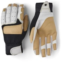 Hestra Guanti Climbers Long - 5 Finger - Offwhite / Black