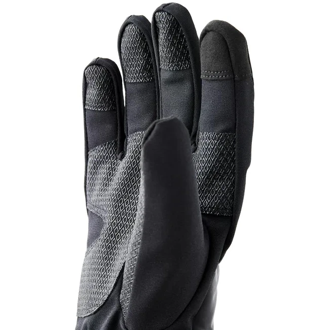 Hestra CZone Contact Gauntlet - 5 Finger Guanti - Nero / Grigio Scuro 4 Hestra CZone Contact Gauntlet - 5 Finger Guanti - Nero / Grigio Scuro - immagine 2