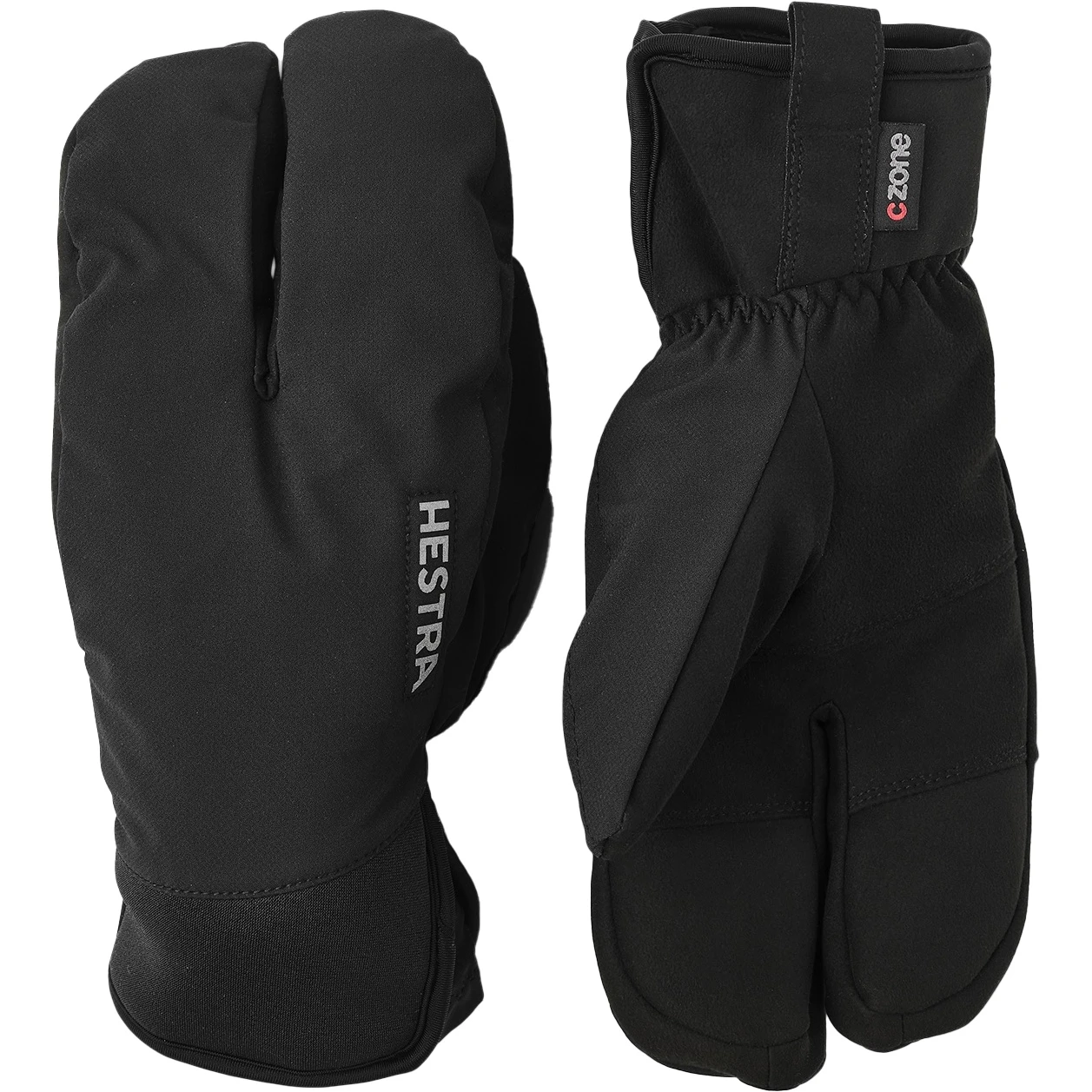 Hestra Guanti Da Ciclismo A 3 Dita - CZone Mistral Split Mitt - Nero 3 Hestra Guanti Da Ciclismo A 3 Dita - CZone Mistral Split Mitt - Nero