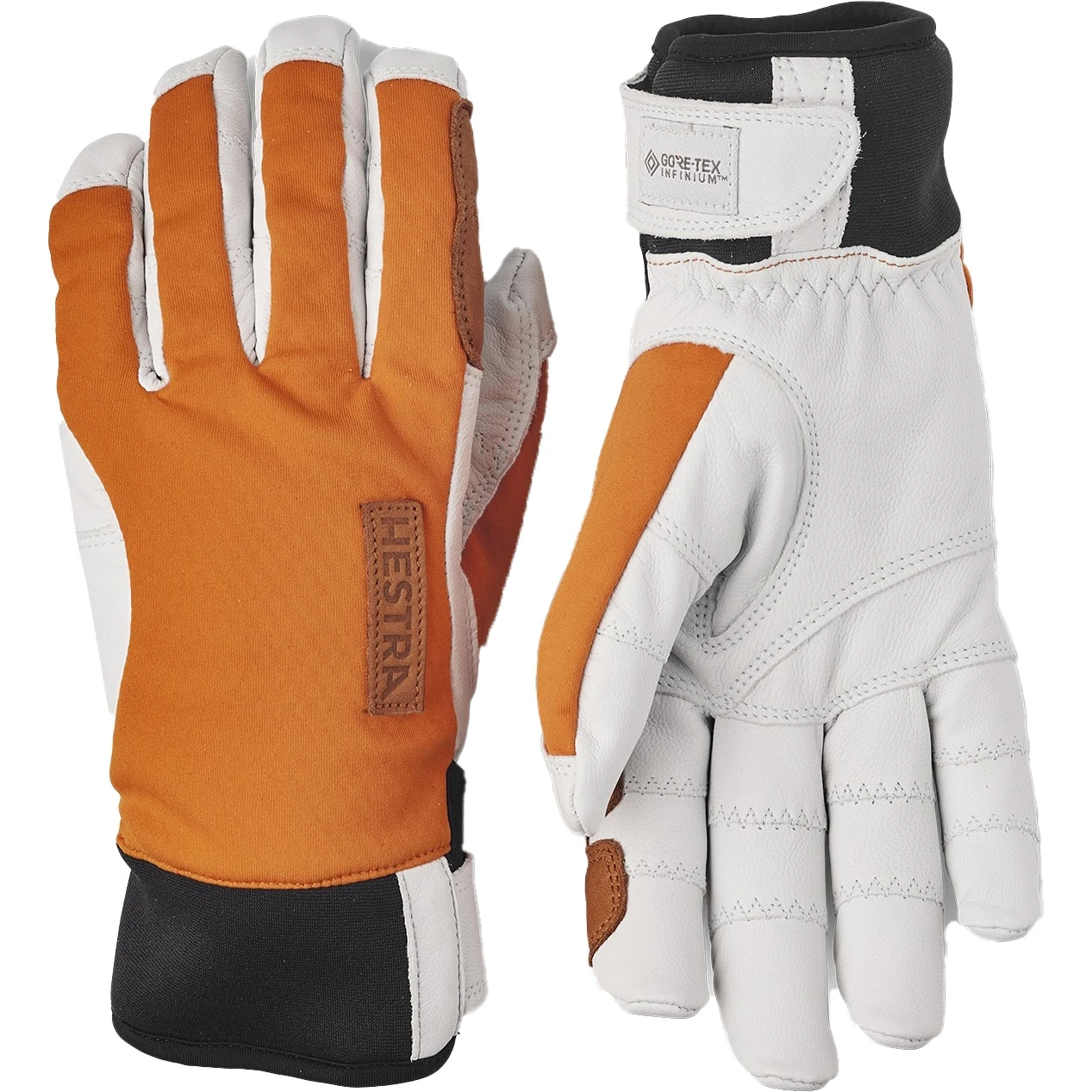 Hestra Guanti Outdoor A 5 Dita - Ergo Grip Active Wool Terry - Orange/offwhite 3 Hestra Guanti Outdoor A 5 Dita - Ergo Grip Active Wool Terry - Orange/offwhite