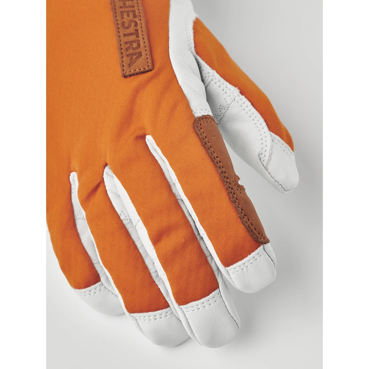 Hestra Guanti Outdoor A 5 Dita - Ergo Grip Active Wool Terry - Orange/offwhite 5 Hestra Guanti Outdoor A 5 Dita - Ergo Grip Active Wool Terry - Orange/offwhite - immagine 3