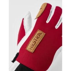 Hestra Guanti Outdoor A 5 Dita - Ergo Grip Active Wool Terry - Red/offwhite -Negozio Hestra hestra ergo grip active wool terry 5 finger outdoor gloves red offwhite 4 1324633
