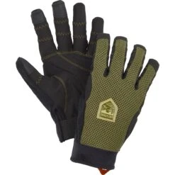 Hestra Ergo Grip Long Finger Guanti Ciclismo - Olive