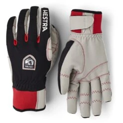 Hestra Ergo Grip Windstopper Race - 5 Finger Guanti Da Sci Di Fondo - Nero