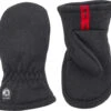 Hestra Fleece Guanti Con Fodera Bambino, Nero -Negozio Hestra hestra fleece liner mittens kids black 1