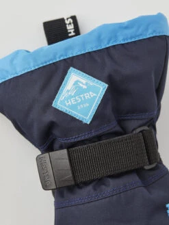 Hestra Gauntlet CZone Muffole Bambino, Blu/grigio -Negozio Hestra hestra gauntlet czone mittens kids dark navy turquise 3