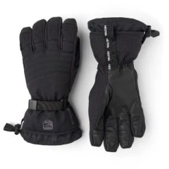 Hestra Gore-Tex Perform - 5 Finger Guanti Da Sci - Nero/nero
