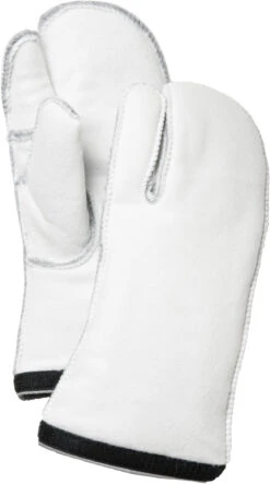 Hestra Heli Ski Liner Guanti 3 Dita, Bianco