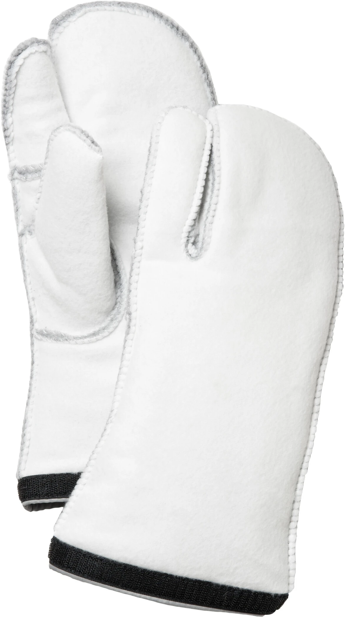 Hestra Heli Ski Liner Guanti 3 Dita, Bianco 3 Hestra Heli Ski Liner Guanti 3 Dita, Bianco