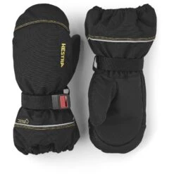 Hestra Kids' GoreTex Guanti A Manopola - Nero