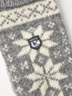 Hestra Nordic Wool Muffole Bambino, Blu 7 Hestra Nordic Wool Muffole Bambino, Blu -Negozio Hestra hestra nordic wool mittens kids grey offwhite 2 1