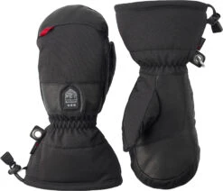 Hestra Power Heater Gauntlet Muffole, Nero