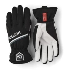 Hestra Windstopper Action Coach - 5 Finger Guanti Da Sci Di Fondo - Nero