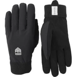 Hestra Guanti Da Ciclismo A 5 Dita - Windstopper Tracker - Nero/nero