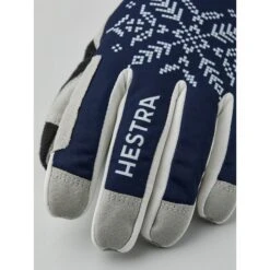 Hestra XC Primaloft - 5 Finger Guanti Da Sci Di Fondo Donna - Dark Navy Print -Negozio Hestra hestra womens xc primaloft 5 finger cross country gloves dark navy print 4 1329034